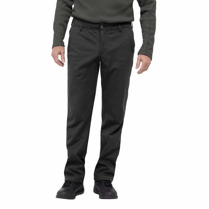 Magnum Men's Microfleece Lined Water Repellent Work Pants, GREY, 38 X 30